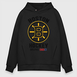 Толстовка оверсайз мужская BOSTON BRUINS NHL, цвет: черный