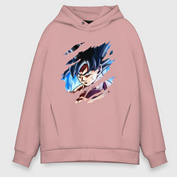 Толстовка оверсайз мужская Dragon Ball, цвет: пыльно-розовый