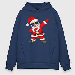 Толстовка оверсайз мужская Dabing Santa, цвет: тёмно-синий