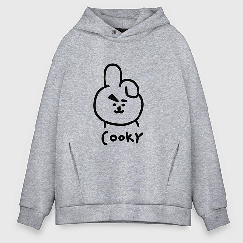 Мужское худи оверсайз COOKY BTS / Меланж – фото 1