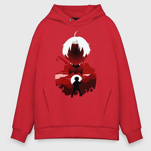 Мужское худи оверсайз Руди Грейрат / Красный – фото 1