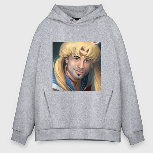 Мужское худи оверсайз Сейлор Мун / Меланж – фото 1