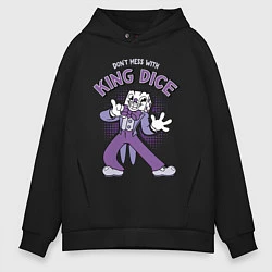 Толстовка оверсайз мужская King Dice, Cuphead, цвет: черный