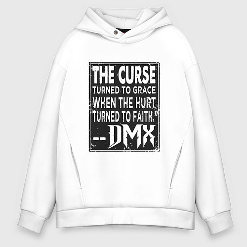 Мужское худи оверсайз DMX - The Curse / Белый – фото 1