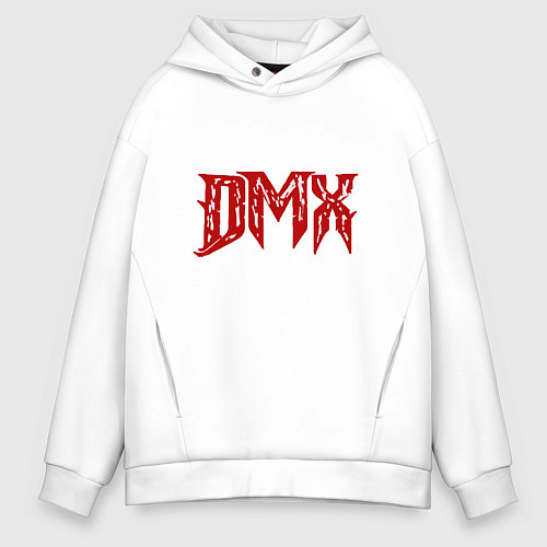 Мужское худи оверсайз DMX - Red & White / Белый – фото 1