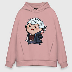 Толстовка оверсайз мужская Baby Nero, цвет: пыльно-розовый