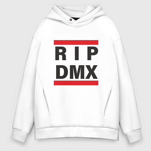 Мужское худи оверсайз RIP DMX / Белый – фото 1