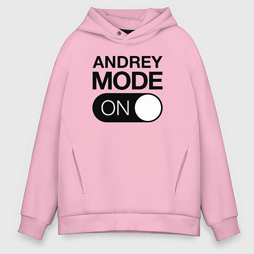 Мужское худи оверсайз Andrey Mode On / Светло-розовый – фото 1