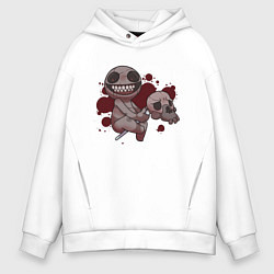 Толстовка оверсайз мужская The Binding of Isaac, цвет: белый