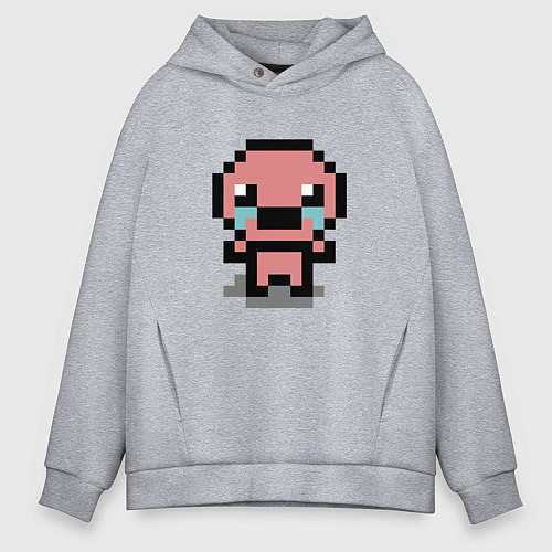 Мужское худи оверсайз Pixel isaac / Меланж – фото 1