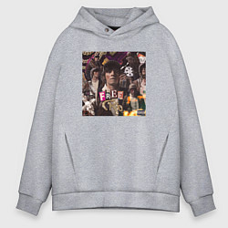 Толстовка оверсайз мужская OG BUDA FREERIO, цвет: меланж