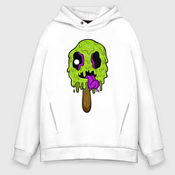 Толстовка оверсайз мужская Green Ice Cream, цвет: белый