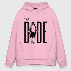 Толстовка оверсайз мужская The Dude, цвет: светло-розовый