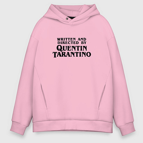 Мужское худи оверсайз Quentin Tarantino / Светло-розовый – фото 1