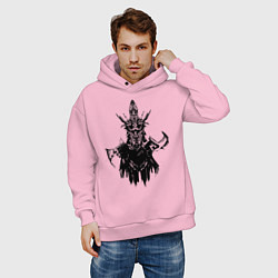Толстовка оверсайз мужская Мортред Phantom Assasin DOTA2, цвет: светло-розовый — фото 2
