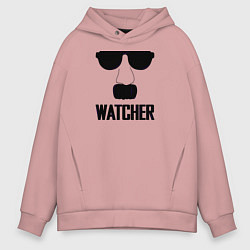 Толстовка оверсайз мужская Шпион Watcher, цвет: пыльно-розовый