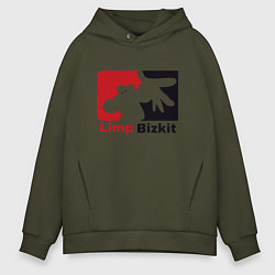 Толстовка оверсайз мужская Limp Bizkit, цвет: хаки