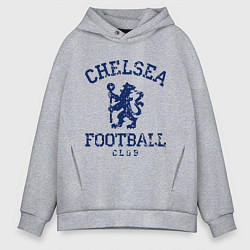 Толстовка оверсайз мужская Chelsea FC: Lion, цвет: меланж