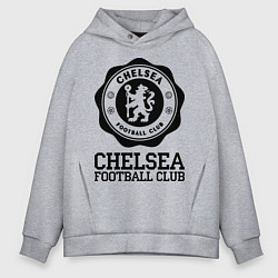 Толстовка оверсайз мужская Chelsea FC: Emblem, цвет: меланж
