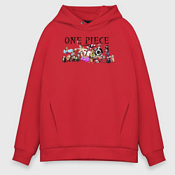 Мужское худи оверсайз Персонажи One Piece Большой куш