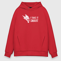 Мужское худи оверсайз I Take It Smart