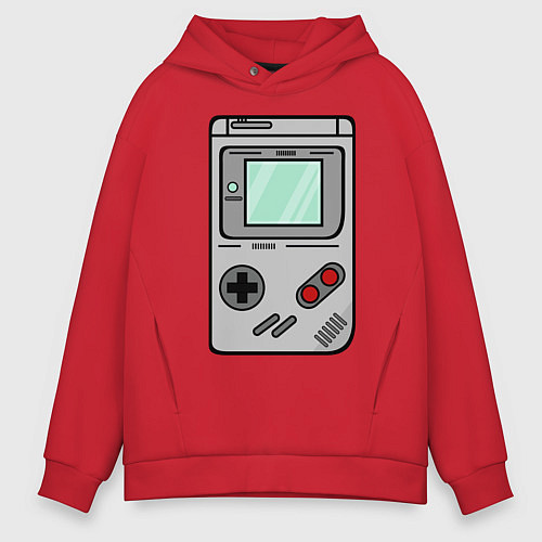 Мужское худи оверсайз Тетрис / Красный – фото 1