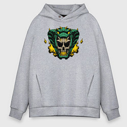Толстовка оверсайз мужская Змеуст, цвет: меланж
