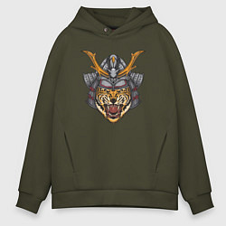 Мужское худи оверсайз Tiger Samurai
