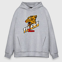 Толстовка оверсайз мужская Team Tigers, цвет: меланж