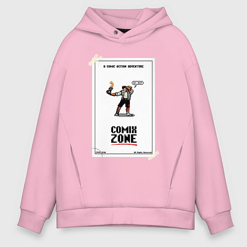 Мужское худи оверсайз Comixzone / Светло-розовый – фото 1