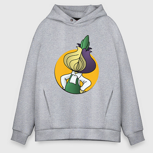 Мужское худи оверсайз Чиполлино Tor / Меланж – фото 1