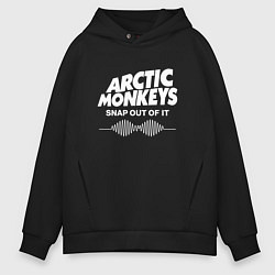 Толстовка оверсайз мужская Arctic Monkeys, группа, цвет: черный