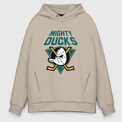 Мужское худи оверсайз Анахайм Дакс, Mighty Ducks