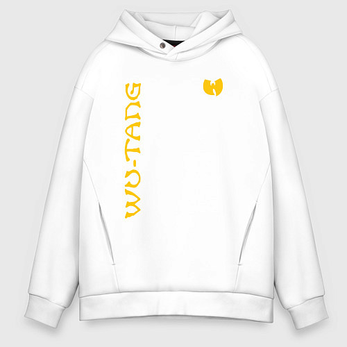 Мужское худи оверсайз WU TANG CLAN LOGO YELLOW / Белый – фото 1