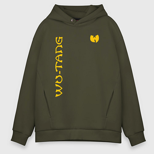 Мужское худи оверсайз WU TANG CLAN LOGO YELLOW / Хаки – фото 1