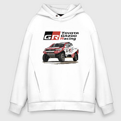 Толстовка оверсайз мужская Toyota Gazoo Racing Team, Finland Motorsport, цвет: белый
