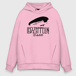 Мужское худи оверсайз Дирижабль Led Zeppelin с лого участников