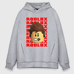 Мужское худи оверсайз ROBLOX RED LOGO LEGO FACE