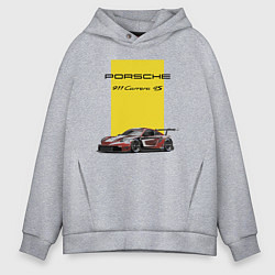 Толстовка оверсайз мужская Porsche Carrera 4S Motorsport, цвет: меланж