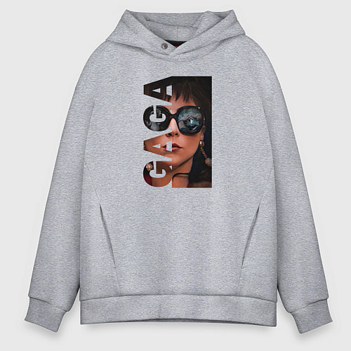 Мужское худи оверсайз ГАГА / Меланж – фото 1