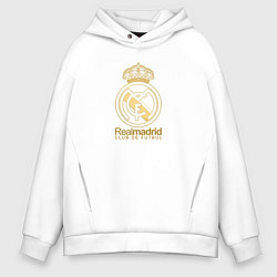 Мужское худи оверсайз Real Madrid gold logo