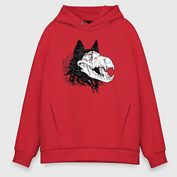 Мужское худи оверсайз Fashionable avant-garde wolf