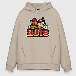 Мужское худи оверсайз Modesto Nuts -baseball team