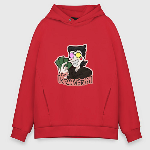 Мужское худи оверсайз Deltarune - Got Kromer? / Красный – фото 1