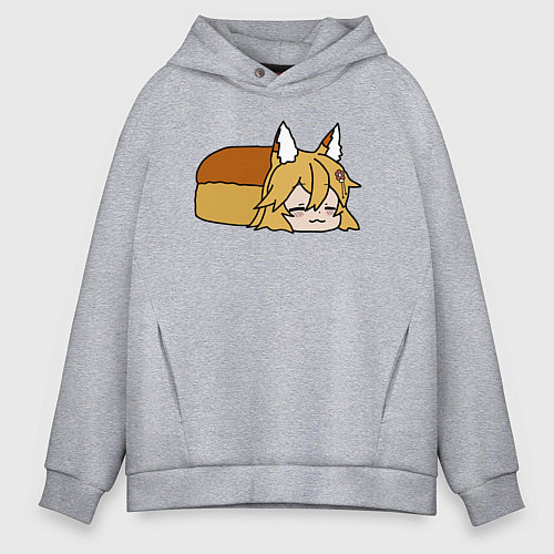 Мужское худи оверсайз Сенко хлеб / Меланж – фото 1