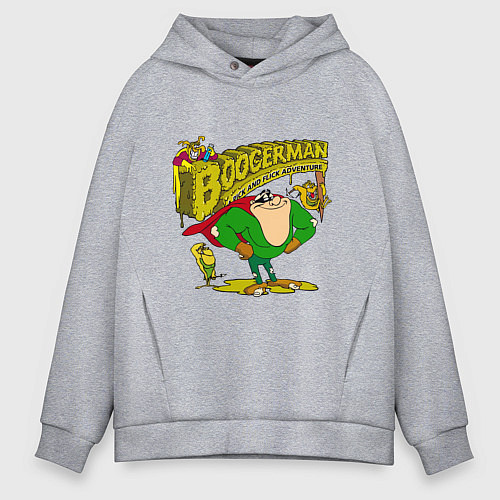 Мужское худи оверсайз Boogermаn / Меланж – фото 1