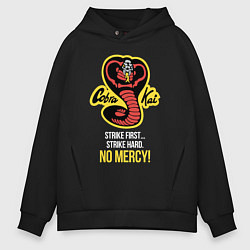 Толстовка оверсайз мужская Cobra Kai No mercy!, цвет: черный