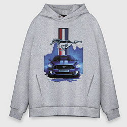 Толстовка оверсайз мужская Mustang - лучший среди равных!, цвет: меланж