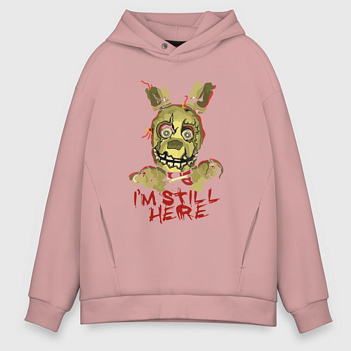 Мужское худи оверсайз Five Nights at Freddy 0044 Бонни / Пыльно-розовый – фото 1