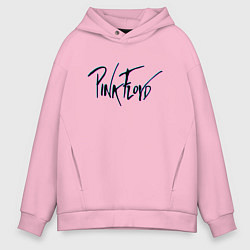 Толстовка оверсайз мужская PINK FLOYD GLITCH ПИНК ФЛОЙД ГЛИТЧ, цвет: светло-розовый